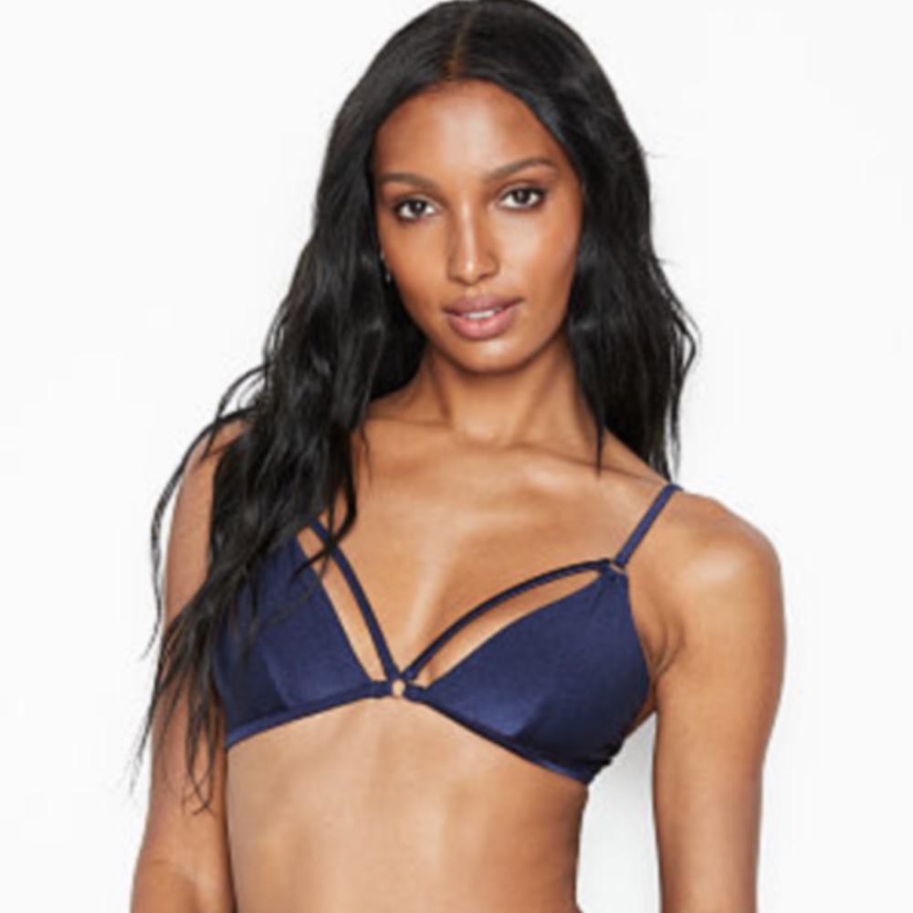 NEW Victoria's Secret Strappy Ring Bralette Bikini Swim Top
